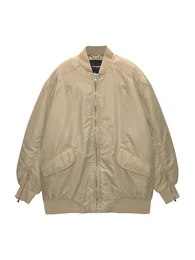 Přechodná bunda tmavě béžová