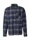 DAN FOX APPAREL Hemd 'Robert' blau / nachtblau / grau