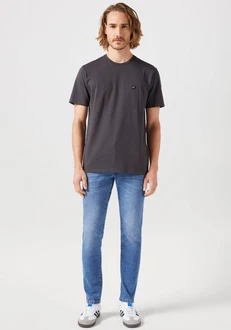 WRANGLER Shirt SIGN OFF dunkelgrau