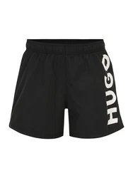 HUGO Badeshorts 'Abas' Schwarz/Beige/Schwarz/Beige/Schwarz/Beige/Schwarz/Beige/Schwarz/Beige/Schwarz/Beige/Schwarz/Beige/Schwarz/Beige/Schwarz/Beige/Schwarz/Beige/Schwarz/Beige
