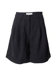 Kalhoty se sklady v pase černá