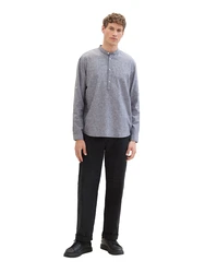 TOM TAILOR DENIM Hemd schwarzmeliert