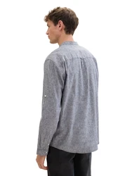 TOM TAILOR DENIM Hemd schwarzmeliert