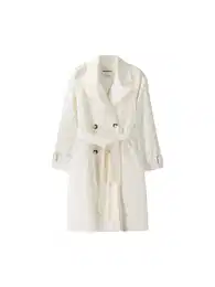 P?echodný kabát bílá