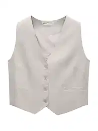 Vesta k obleku režná