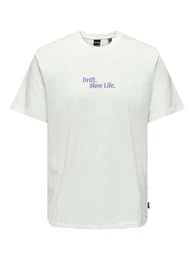 T-Shirt 'KYE' blau / gelb / lila / wei