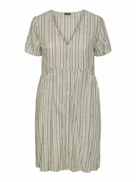 Šaty 'ALVINA' olivová / offwhite