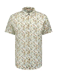 Hemd creme / navy / braun / oliv