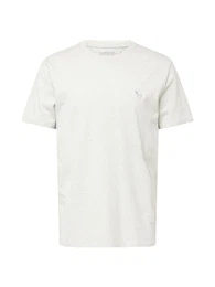 T-Shirt graumeliert / wei