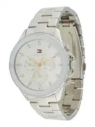 TOMMY HILFIGER Analogni sat 'MELLIE' mornarsko plava / zlatna / crvena / srebro