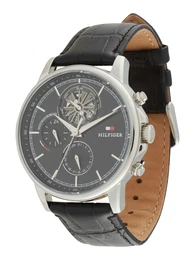 Uhr 'STEWART' schwarz / silber