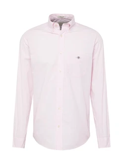 Gant Langarmhemd Regular Fit Poplin Hemd hellgrau/rosa/rot
