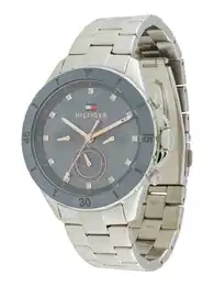 TOMMY HILFIGER Analogni sat 'MELLIE' zlatna / antracit siva / srebro