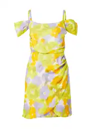 Letní šaty 'ACQUI' kari / limone / lenvandulová / bílá