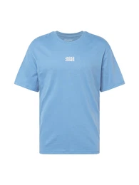 T-Shirt 'CLASSIC' himmelblau / offwhite