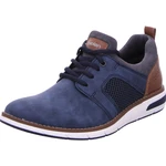 Rieker Slip-On Sneaker Slipper jeansblau/grau/cognac