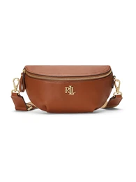 Lauren Ralph Lauren Pojasna torbica 'MARCY' bež / konjak / zlatna