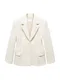 MANGO Blazer 'Dickens'  kremna