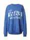 TOPSHOP Sweater majica '1863 Maratona'  plava / bijela