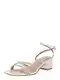 STEVE MADDEN Páskové sandály 'GABBY'  stříbrná / bílá
