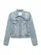 MANGO Prehodna jakna 'VICKY' moder denim MANGO Prehodna jakna 'VICKY' moder denim