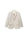 MANGO Blazer 'Briones'  bež / črna