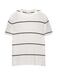 Pull&Bear Pullover schwarz/weiß