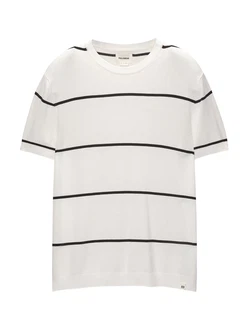 Pull&Bear Pullover schwarz/weiß
