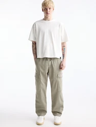Pull&Bear Hose dunkelbeige
