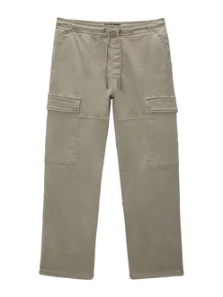 Pull&Bear Hose dunkelbeige