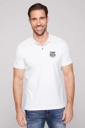CAMP DAVID Poloshirt 'SO:UL' schwarz / weiß