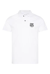 CAMP DAVID Poloshirt 'SO:UL' schwarz / weiß