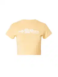 Tričko pastelově oranžová / bílá