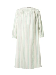 Šaty 'NADU' tmavě šedá / limetková / offwhite