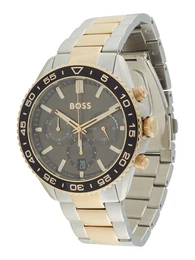 Uhr 'RUNNER' gold / schwarz / silber