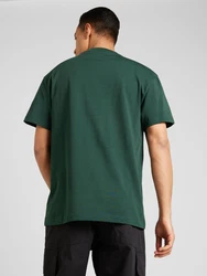 WEEKDAY T-Shirt dunkelgrn/wei