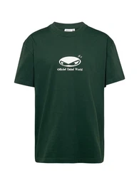 T-Shirt dunkelgrn / wei