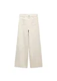 Béžové džíny culottes ve 7/8 délce image