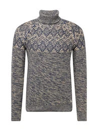Pullover beige / nachtblau