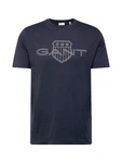 Gant T-Shirt Grau/Dunkelblau