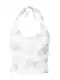 HOLLISTER Top  temno zelena / bela