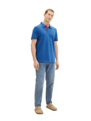 TOM TAILOR Poloshirt blau/rot