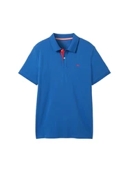 TOM TAILOR Poloshirt blau/rot