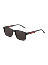 Sonnenbrille aubergine / rot / schwarz