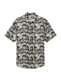 Hemd pastellgrn / pastellorange / schwarz / wei