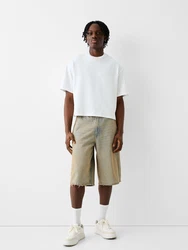 Bershka Shorts blau