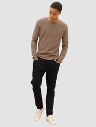 NOWADAYS Pullover Honeycomb braun