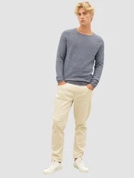 NOWADAYS Pullover Honeycomb blaumeliert