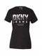 DKNY Majica  siva / črna / bela