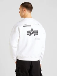 ALPHA INDUSTRIES Sweatshirt schwarz/weiß